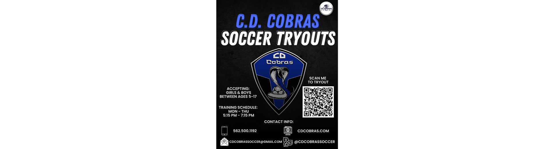 C. D. Cobras Tryouts!